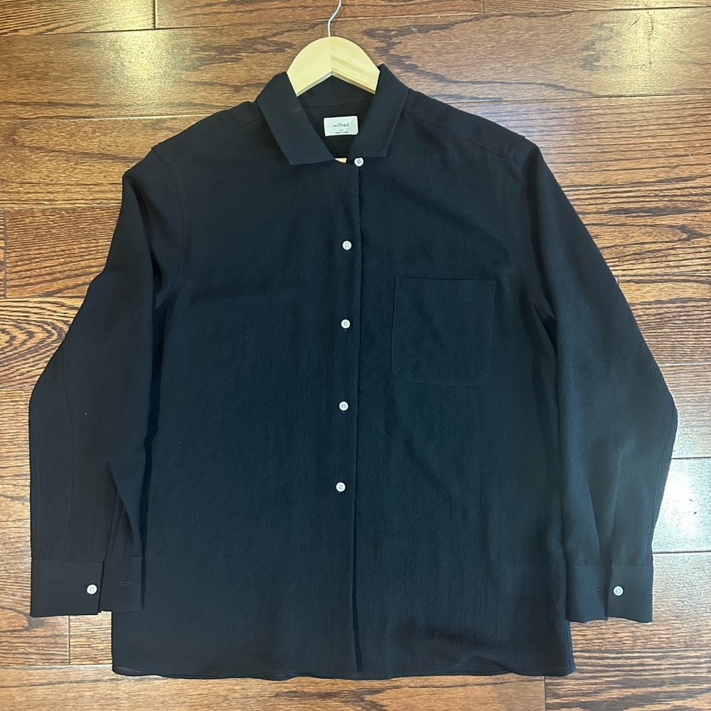 Wilfred black button down shirt - Size XS